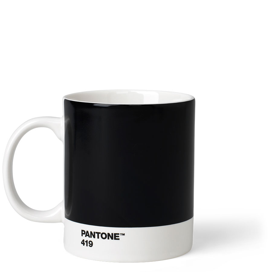 Ceramic 419 C Copenhagen design Pantone Mug Coffee/Tea Cup Black One Size fine China Porcellana 375 ml 