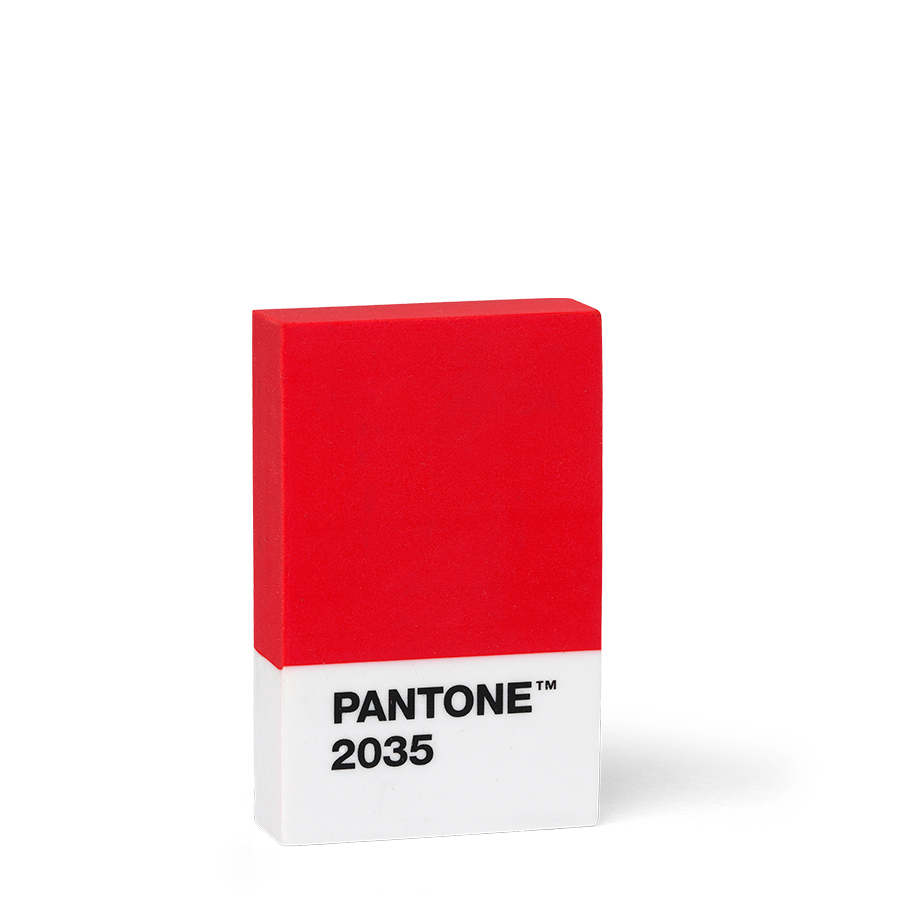 PANTONE Gomma Per Cancellare, Red 2035 | Gomma Da Matita Di Qualità, Colore Rosso
