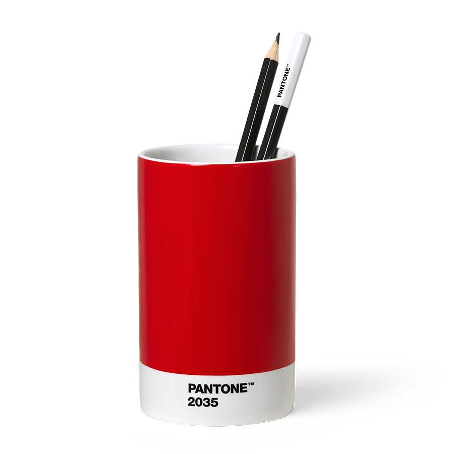 Pantone 199C Round Pencil Case 20.5 x 8.5 cm Red